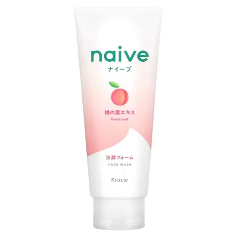 Kracie Naive Peach Leaf Face wash 130gm (For Normal Skin)